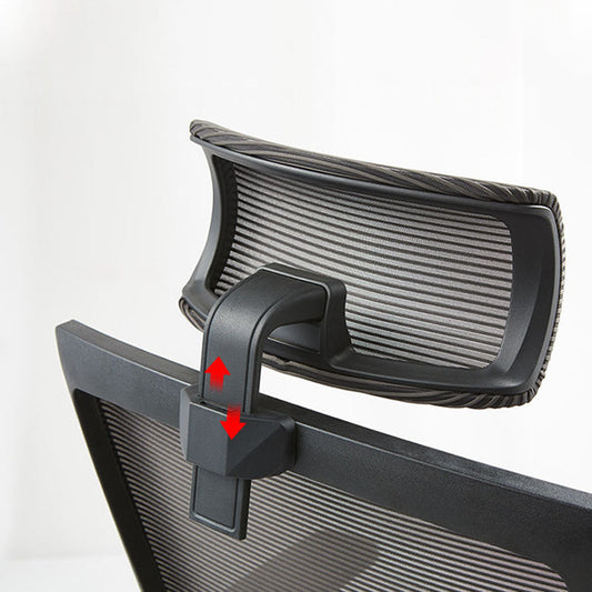 26 inch brede moderne bureaustoel Zwart vast wapenstoel