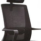 Silla de oficina giratoria de malla con asiento transpirable AirGrid y silla de escritorio trasera