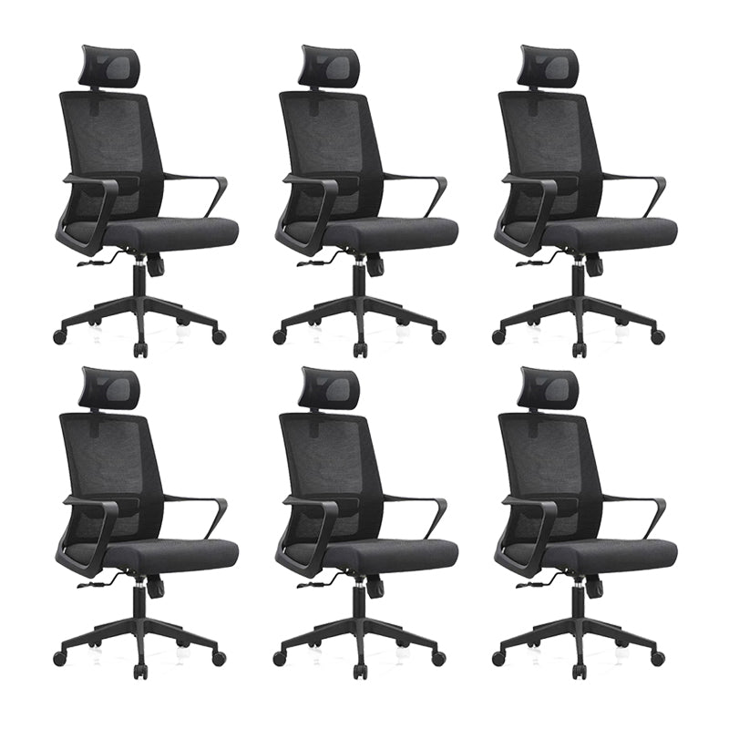 Silla de oficina giratoria de malla con asiento transpirable AirGrid y silla de escritorio trasera