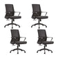 Silla de oficina giratoria de malla con asiento transpirable AirGrid y silla de escritorio trasera
