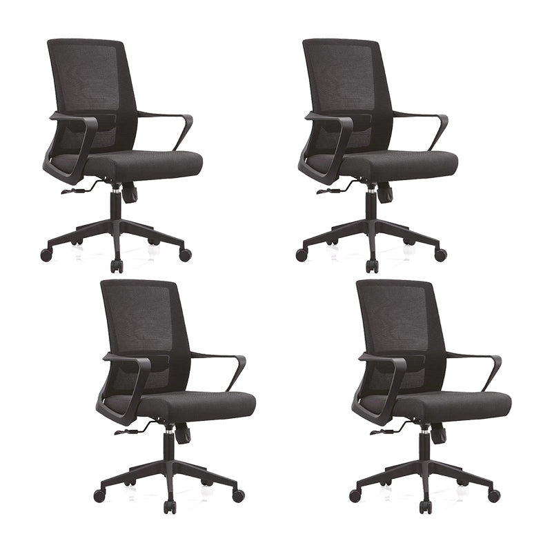 Silla de oficina giratoria de malla con asiento transpirable AirGrid y silla de escritorio trasera