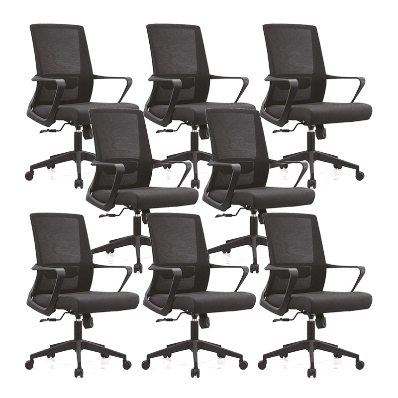 Silla de oficina giratoria de malla con asiento transpirable AirGrid y silla de escritorio trasera