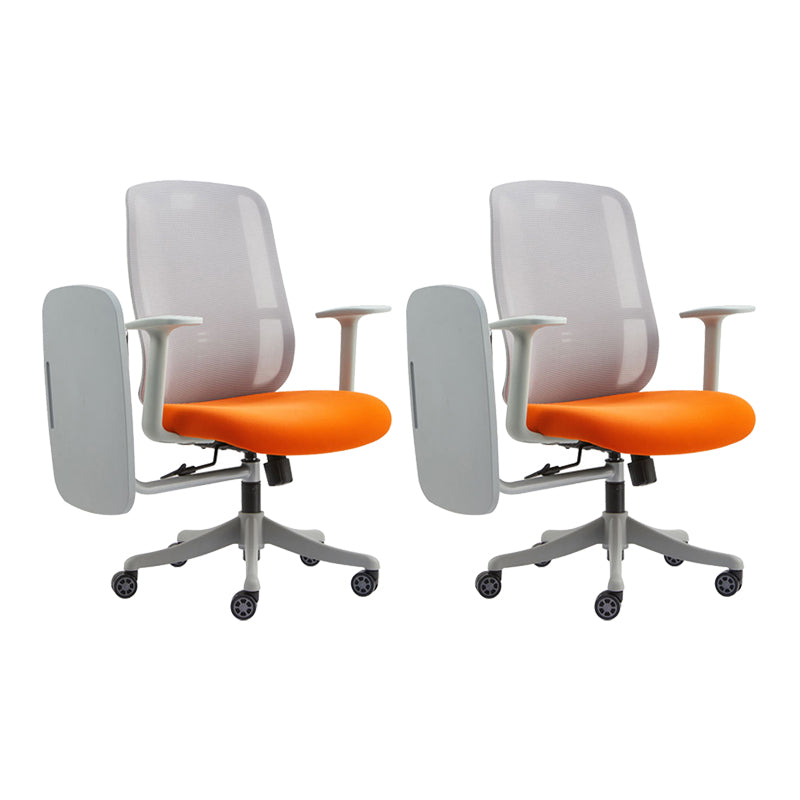 25" Wide Contemporary Desk Chair Breathable AirGrid Office Chair Orange 2 Piece Set Clearhalo 'furn' 'furn_office_chair' 'Furniture' 'Office Chairs' 'Office Furniture' 'office_chair' 6289569