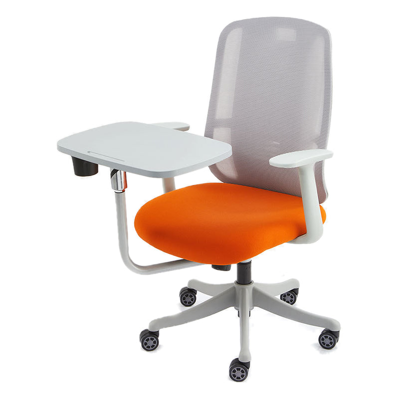 25" Wide Contemporary Desk Chair Breathable AirGrid Office Chair Orange 1 Piece Clearhalo 'furn' 'furn_office_chair' 'Furniture' 'Office Chairs' 'Office Furniture' 'office_chair' 6289576