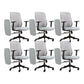 25" Wide Contemporary Desk Chair Breathable AirGrid Office Chair Gray 6 Piece Set Clearhalo 'furn' 'furn_office_chair' 'Furniture' 'Office Chairs' 'Office Furniture' 'office_chair' 6289580