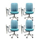 25" Wide Contemporary Desk Chair Breathable AirGrid Office Chair Blue 4 Piece Set Clearhalo 'furn' 'furn_office_chair' 'Furniture' 'Office Chairs' 'Office Furniture' 'office_chair' 6289586