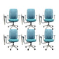 25" Wide Contemporary Desk Chair Breathable AirGrid Office Chair Blue 6 Piece Set Clearhalo 'furn' 'furn_office_chair' 'Furniture' 'Office Chairs' 'Office Furniture' 'office_chair' 6289587