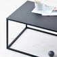 Black Finish Metal Rectangular Coffee Cocktail Table with Storage Shelf Clearhalo 'Coffee & Accent Tables' 'Coffee Tables' 'coffee_tables' 'furn' 'furn_coffee_tables' 'Furniture' 'Living Room Furniture' 6289707