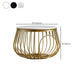 Glam Slate/Glass Top Coffee Table Dia 21.7" Frame Cocktail Table with Storage Clearhalo 'Coffee & Accent Tables' 'Coffee Tables' 'coffee_tables' 'furn' 'furn_coffee_tables' 'Furniture' 'Living Room Furniture' 6289776