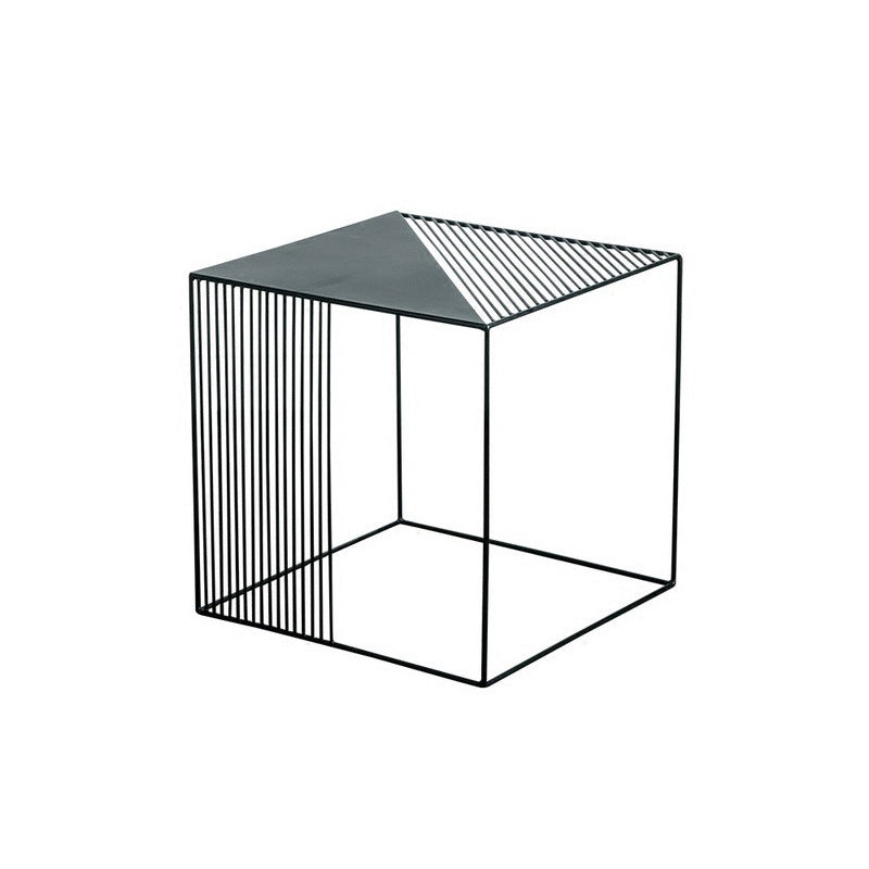 Metal Square Coffee Table Mid Century Simple Frame Cocktail Table Black Clearhalo 'Coffee & Accent Tables' 'Coffee Tables' 'coffee_tables' 'furn' 'furn_coffee_tables' 'Furniture' 'Living Room Furniture' 6289781
