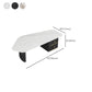 2 - Drawer Irregular Slate Coffee Table 15.7" H 1 Single Coffee Cocktail Table Clearhalo 'Coffee & Accent Tables' 'Coffee Tables' 'coffee_tables' 'furn' 'furn_coffee_tables' 'Furniture' 'Living Room Furniture' 6289854