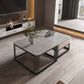 Square Nesting Coffee Table Set Slate Frame Coffee Cocktail Table with Drawer Clearhalo 'Coffee & Accent Tables' 'Coffee Tables' 'coffee_tables' 'furn' 'furn_coffee_tables' 'Furniture' 'Living Room Furniture' 6289883