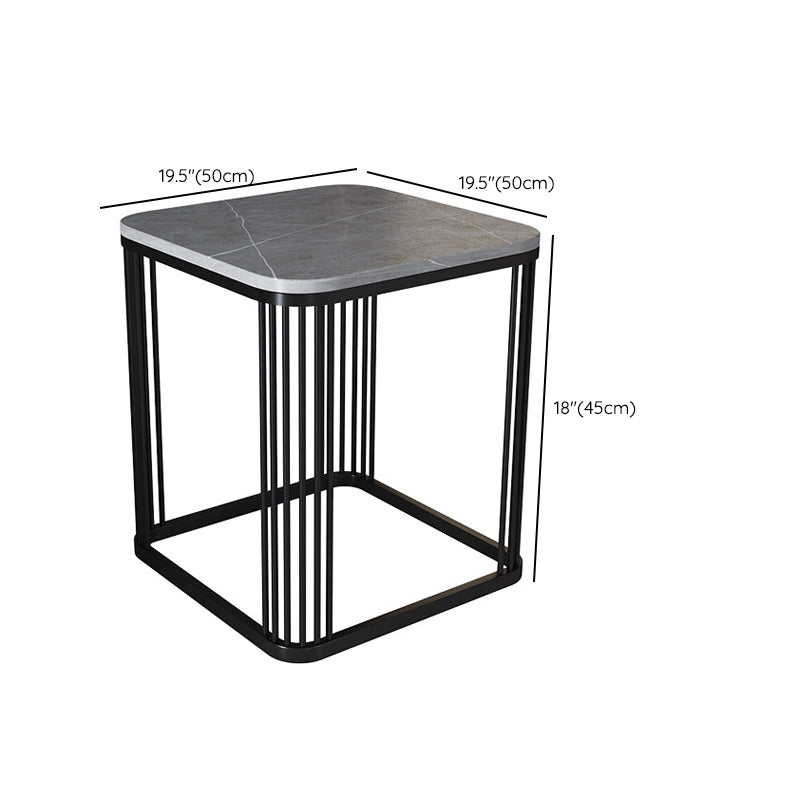 Square Nesting Coffee Table Set Slate Frame Coffee Cocktail Table with Drawer Clearhalo 'Coffee & Accent Tables' 'Coffee Tables' 'coffee_tables' 'furn' 'furn_coffee_tables' 'Furniture' 'Living Room Furniture' 6289886