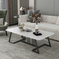 Rectangular Slate 1 Single Coffee Table 17.7-In High Frame Cocktail Table Clearhalo 'Coffee & Accent Tables' 'Coffee Tables' 'coffee_tables' 'furn' 'furn_coffee_tables' 'Furniture' 'Living Room Furniture' 6289903