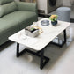 Rectangular Slate 1 Single Coffee Table 17.7-In High Frame Cocktail Table Clearhalo 'Coffee & Accent Tables' 'Coffee Tables' 'coffee_tables' 'furn' 'furn_coffee_tables' 'Furniture' 'Living Room Furniture' 6289912