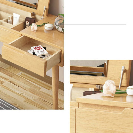 29.5 "H Flip-Top Vanity Set Desk ijdelheid met spiegel en lade