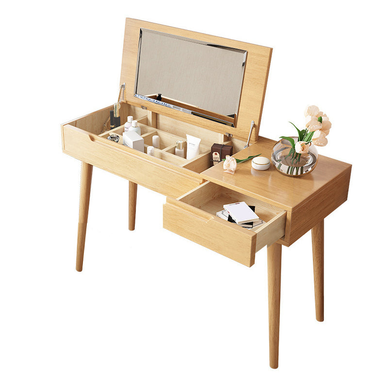 29.5 "H Flip-Top Vanity Set Desk ijdelheid met spiegel en lade