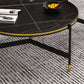 Round Slate 3 Legs Coffee Cocktail Table 2-Piece Coffee Table Set Clearhalo 'Coffee & Accent Tables' 'Coffee Tables' 'coffee_tables' 'furn' 'furn_coffee_tables' 'Furniture' 'Living Room Furniture' 6290013