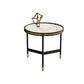 Round Slate 3 Legs Coffee Cocktail Table 2-Piece Coffee Table Set 19.7"L x 19.7"W x 19.7"H White Clearhalo 'Coffee & Accent Tables' 'Coffee Tables' 'coffee_tables' 'furn' 'furn_coffee_tables' 'Furniture' 'Living Room Furniture' 6290017