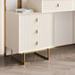 15.74" Wide Dresser with 5 Storage Drawers Cream Vanity Table Glam Style