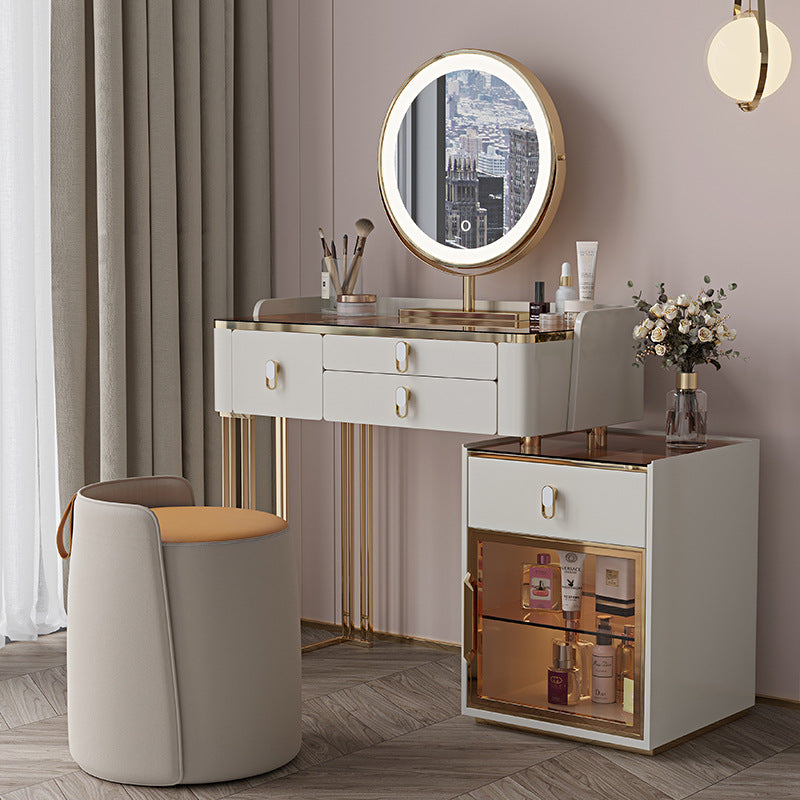 Vanity Mirroring Dolding sgabelli set di vetro Topt Makeup Vanity