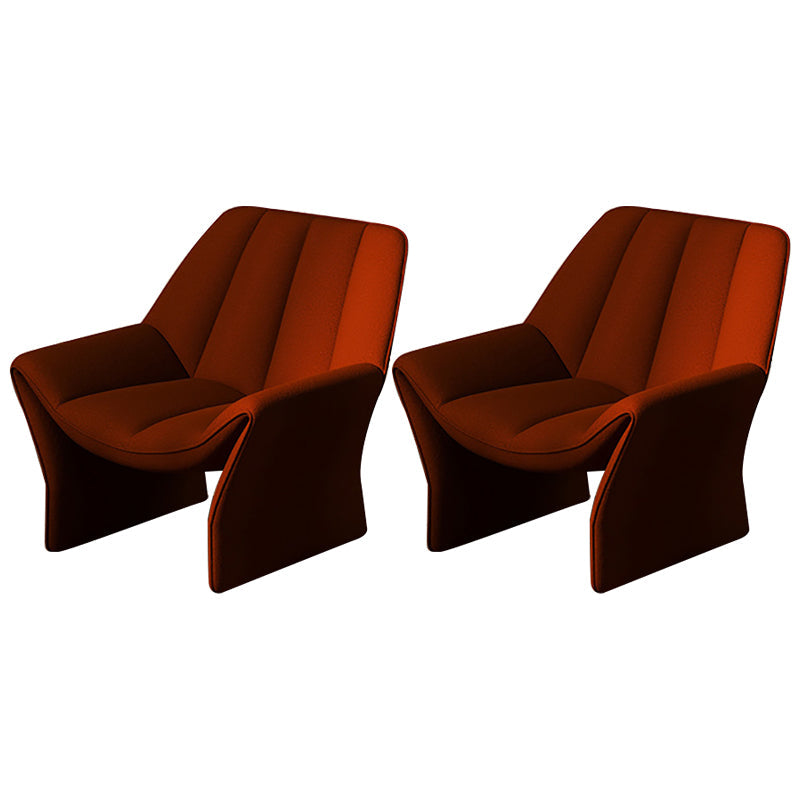 Upholstered Lounge Chair Armless Solid Color Chair with Cushion Cotton 2 Piece Set Clearhalo 'Accent Chairs' 'accent_chairs' 'Chairs & Seating' 'furn' 'furn_accent_chairs' 'Furniture' 'Living Room Furniture' 6290091