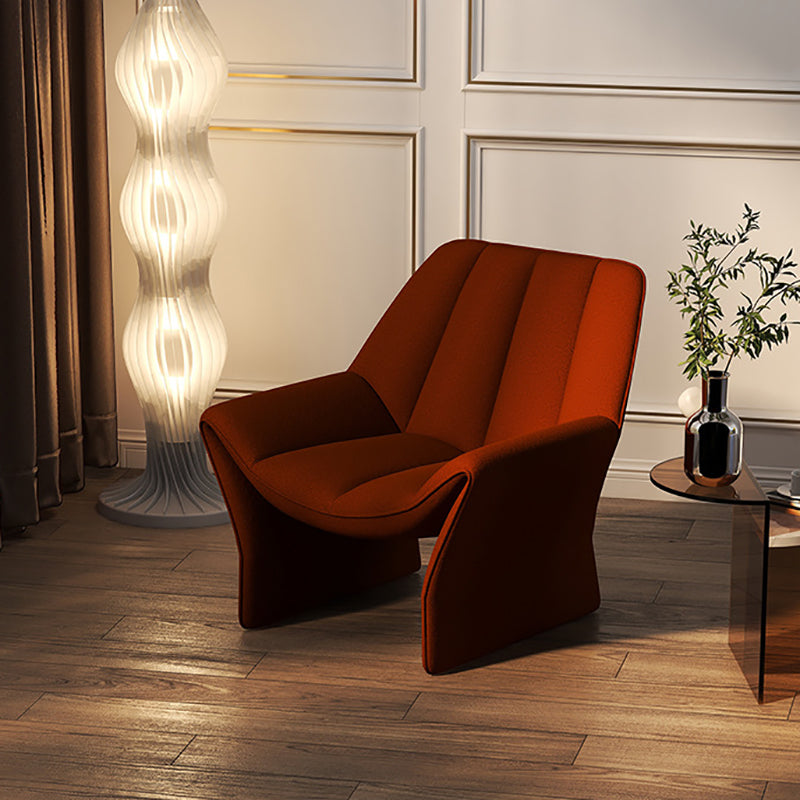 Upholstered Lounge Chair Armless Solid Color Chair with Cushion Cotton 1 Piece Clearhalo 'Accent Chairs' 'accent_chairs' 'Chairs & Seating' 'furn' 'furn_accent_chairs' 'Furniture' 'Living Room Furniture' 6290098