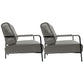 Upholstered Lounge Chair Arms Include Solid Color Chair with Cushion Suede Gray 2 Piece Set Clearhalo 'Accent Chairs' 'accent_chairs' 'Chairs & Seating' 'furn' 'furn_accent_chairs' 'Furniture' 'Living Room Furniture' 6290101