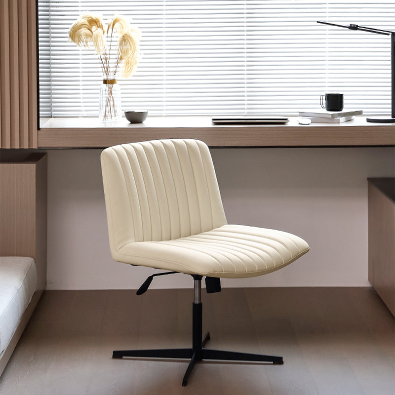 Office Swivel Lounge Chair Armless Solid Color Chair with Cushion Clearhalo 'Accent Chairs' 'accent_chairs' 'Chairs & Seating' 'furn' 'furn_accent_chairs' 'Furniture' 'Living Room Furniture' 6290114