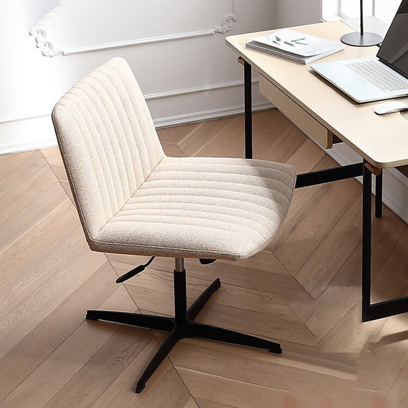 Office Swivel Lounge Chair Armless Solid Color Chair with Cushion Clearhalo 'Accent Chairs' 'accent_chairs' 'Chairs & Seating' 'furn' 'furn_accent_chairs' 'Furniture' 'Living Room Furniture' 6290117