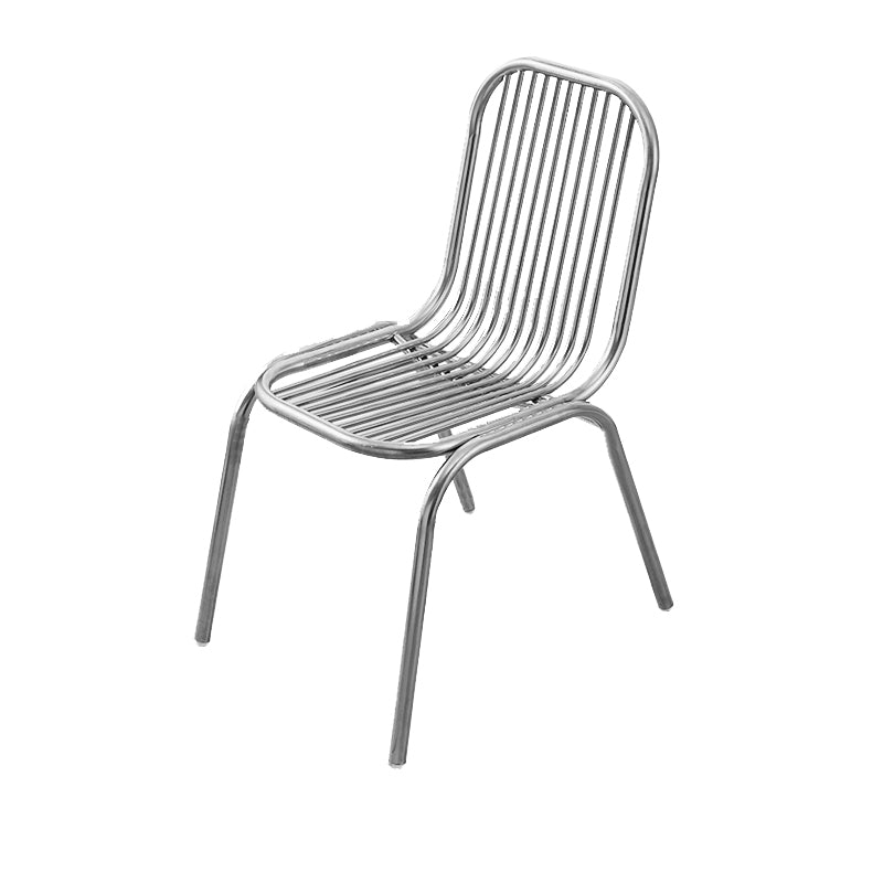 Basic Four Legs Lounge Chair Arms Included Solid Color Chair Silver Gray 1 Piece Clearhalo 'Accent Chairs' 'accent_chairs' 'Chairs & Seating' 'furn' 'furn_accent_chairs' 'Furniture' 'Living Room Furniture' 6290135