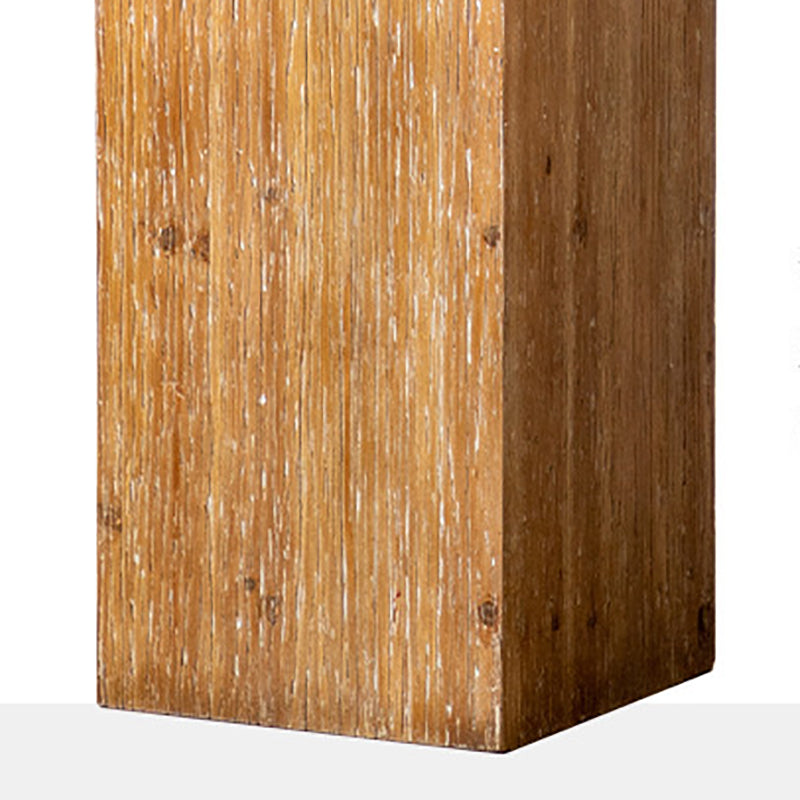 Mesa cuadrada de mesa de madera de campo francés, de 11.8 pulgadas de ancho