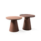 Contemporary Living Room Round Pedestal Solid Wood End Table Clearhalo 'Coffee & Accent Tables' 'End & Side Tables' 'end_side_tables' 'furn' 'furn_end_side_tables' 'Furniture' 'Living Room Furniture' 6290355