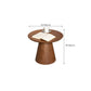Contemporary Living Room Round Pedestal Solid Wood End Table Clearhalo 'Coffee & Accent Tables' 'End & Side Tables' 'end_side_tables' 'furn' 'furn_end_side_tables' 'Furniture' 'Living Room Furniture' 6290364