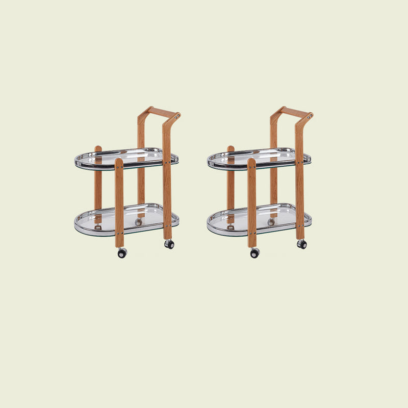 Mesa de deslizamiento de la parte superior de vidrio contemporánea Geométrica 4 patas laterales