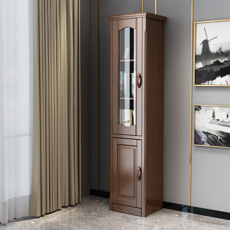 76.8 "高さ2-ドアアクセントキャビネット茶色の胸をパンした胸をパンした胸