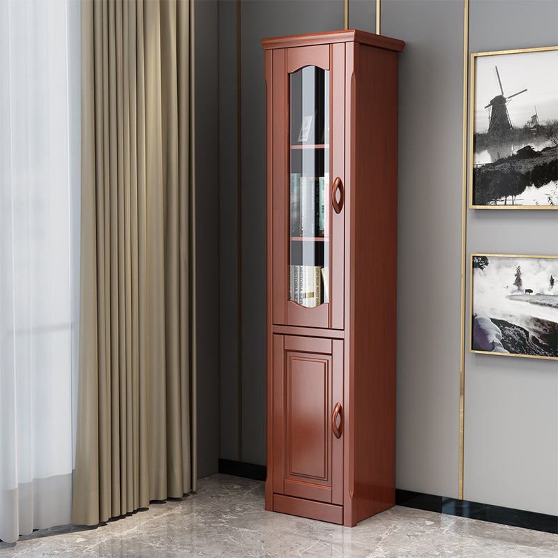 76.8 "高さ2-ドアアクセントキャビネット茶色の胸をパンした胸をパンした胸