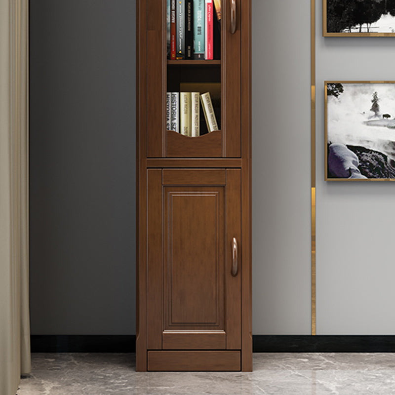 76.8 "高さ2-ドアアクセントキャビネット茶色の胸をパンした胸をパンした胸