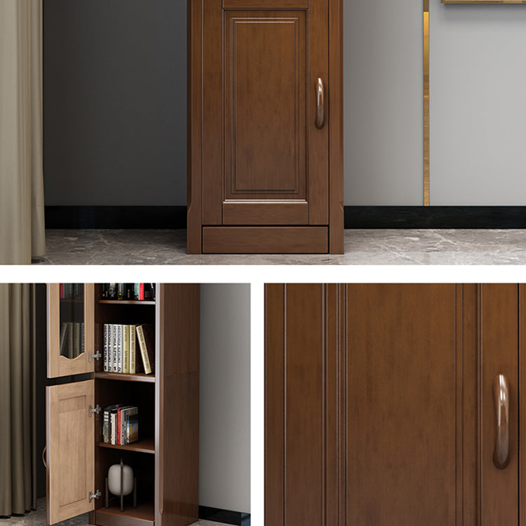 76.8 "高さ2-ドアアクセントキャビネット茶色の胸をパンした胸をパンした胸