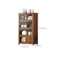Mid-Century Modern Wood Accent Cabinet 26.4" W Glass Paned Chest in Brown Clearhalo 'Cabinets & Chests' 'cabinets_chests' 'furn' 'furn_cabinets_chests' 'Furniture' 'Living Room Furniture' 6290435