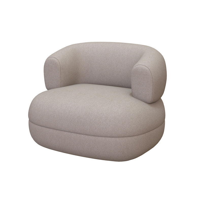 リビングルーム用のコンテンポラリーフェイクレザータキシードアーム湾曲したソファー