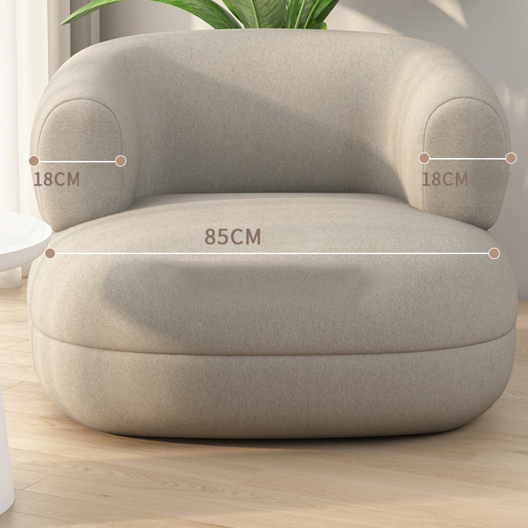 Sofa incurvé contemporain en faux cuir en cuir pour le salon