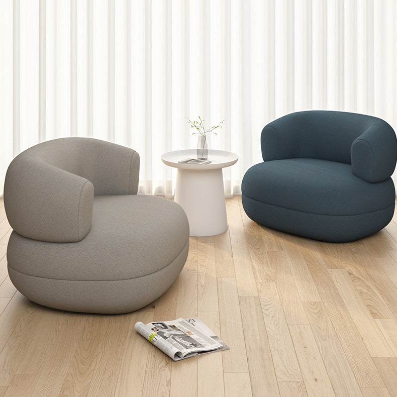 Sofa incurvé contemporain en faux cuir en cuir pour le salon