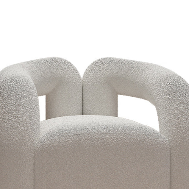 Sofá blanco contemporáneo con brazo de esmoquin y espalda apretada en lana