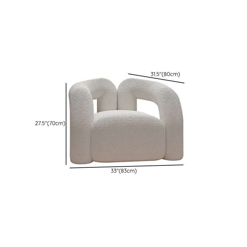 Sofá blanco contemporáneo con brazo de esmoquin y espalda apretada en lana