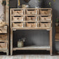 Industrial Distressed Wood Accent Cabinet in Brown with Drawers Clearhalo 'Cabinets & Chests' 'cabinets_chests' 'furn' 'furn_cabinets_chests' 'Furniture' 'Living Room Furniture' 6290547
