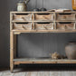 Industrial Distressed Wood Accent Cabinet in Brown with Drawers Clearhalo 'Cabinets & Chests' 'cabinets_chests' 'furn' 'furn_cabinets_chests' 'Furniture' 'Living Room Furniture' 6290550