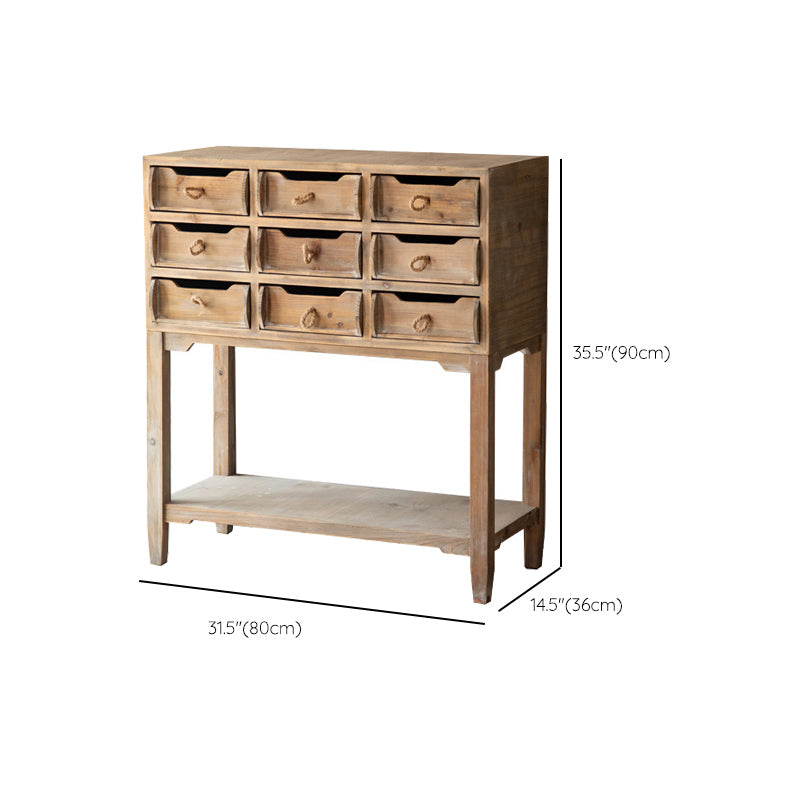 Industrial Distressed Wood Accent Cabinet in Brown with Drawers Clearhalo 'Cabinets & Chests' 'cabinets_chests' 'furn' 'furn_cabinets_chests' 'Furniture' 'Living Room Furniture' 6290561
