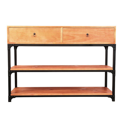 33,5 "in legno alto 2 - cassetto moderno moderno mobile a 3 livelli