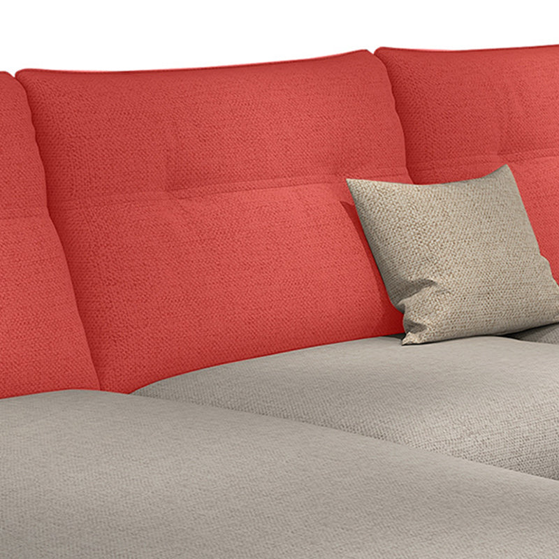 Trapuntato posteriore sezionale con cuscini di bolster sqaure sezionale